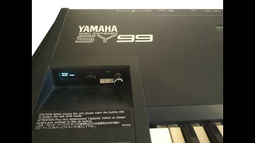 Yamaha SY-99 with Gotek USB floppy emulator drive (FlashFloppy HxC compatible) SY99