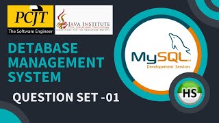 Question set 01 | Database Management System | Java Institute #dbms @javainstituteforadvancedte1415