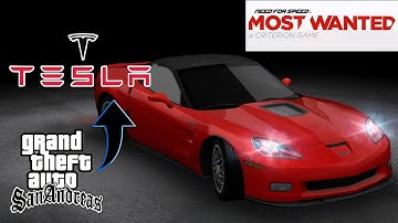 Tesla Roadster Sports NFS Most Wanted For GTA SA ANDROID