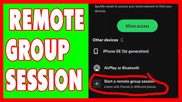 How to start on iPad a Remote Group Session on Spotify