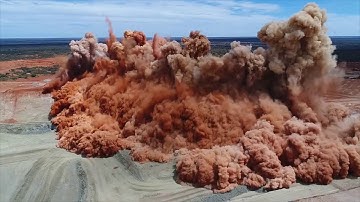 Planned blast in field (2017)