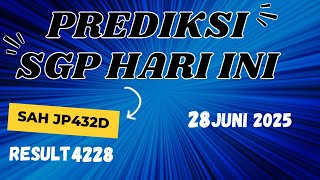 PREDIKSI SGP POOLS HARI INI 28 JUNI 2025 | BOCORAN SGP HARI INI | RUMUS SGP JITU HARI INI |SINGAPORE