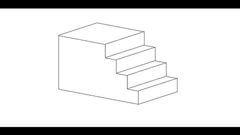 Draft an Isometric Projection View of Stairs