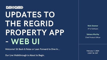 Webinar: The Regrid Property App