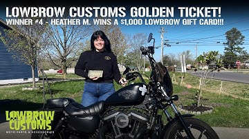 Who won the Lowbrow Customs Golden Ticket #4 of 20? This Woman!