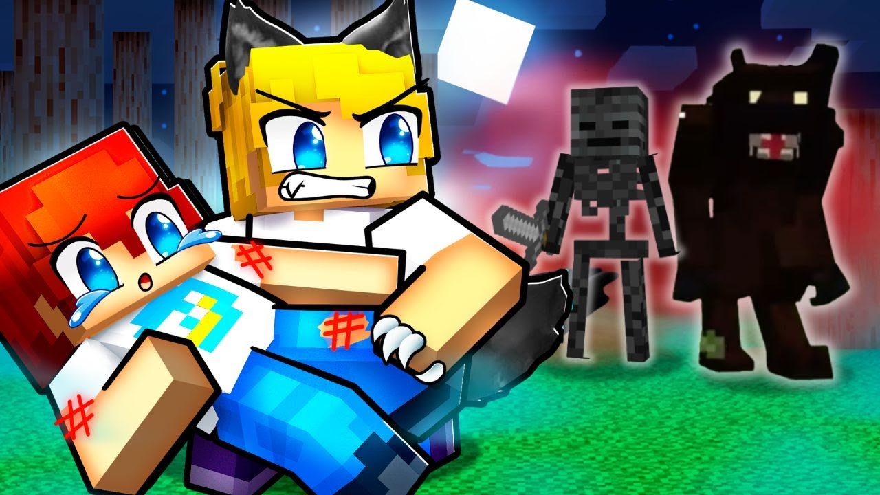 I became a Protective WEREWOLF in Minecraft