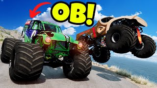 We Used MONSTER TRUCKS to Troll Each Other in BeamNG Drive Mods! screenshot 5