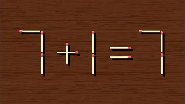 Move only 1 stick to make equation correct, Matchstick puzzle 7+1=7