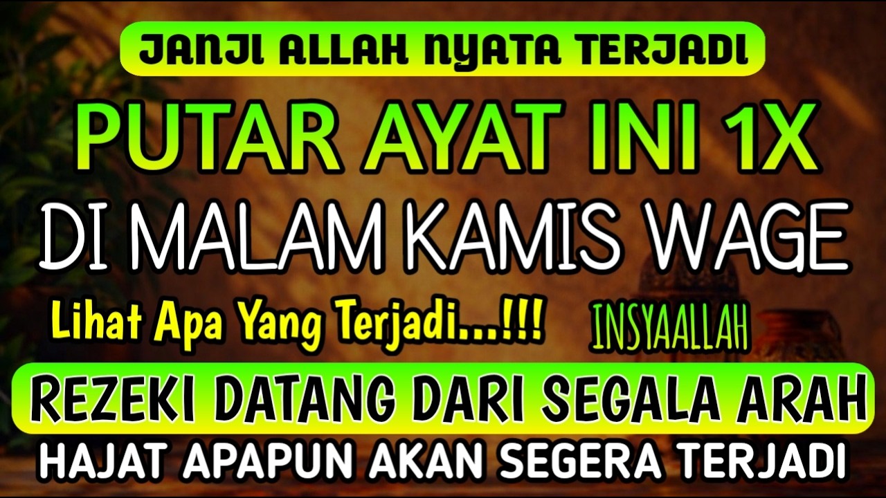 Bacaan Dahsyat! Satu Kali Putar Bisa Datangkan Kekayaan