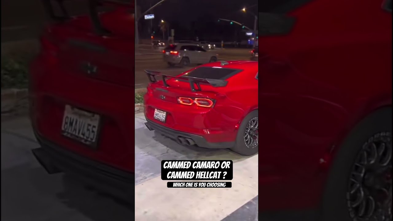 Cammed Camaro Or Hellcat Which One You Choosing Srt Camarozl1 Musclecar