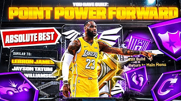 THE ABSOLUTE BEST "POINT POWER FORWARD" BUILD ON NBA 2K20! VOL. 30