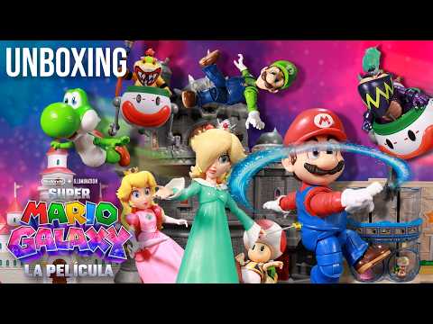 💫Abriendo TODOS los JUGUETES de Super Mario Galaxy: La Película💫 | Unboxing y Review en Español [4k]