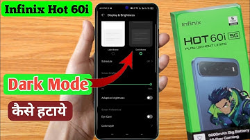 How to remove infinix hot 60i dark mode, how to turn off infinix hot 60i dark mode