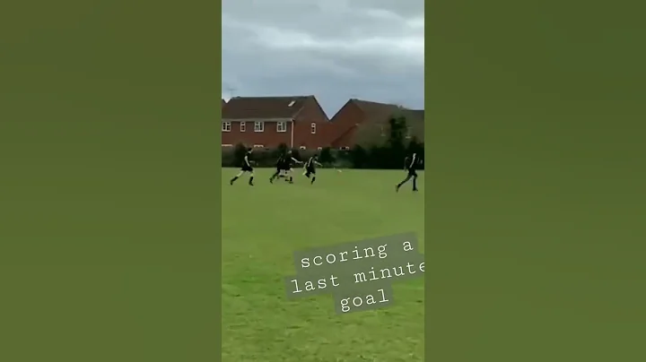 scoring a last minute goal