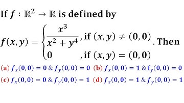 partial derivative function of several variables IIT Jam 2012 calculus mathematics