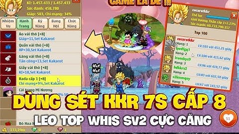 Thử Thách Leo Top 1 Whis Sever 2 Cực Căng... SEVER 2 Chiến Quá | Ngọc Rồng Online
