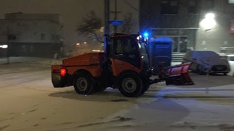 City Of Ottawa Holder Sidewalk Snow Plow Heading Into The City Yard.