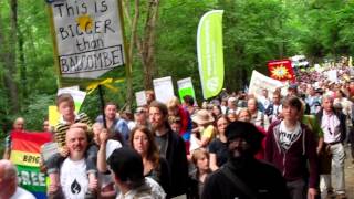 August 18, 2013: Solidarity Sunday anti-fracking march in Balcombe