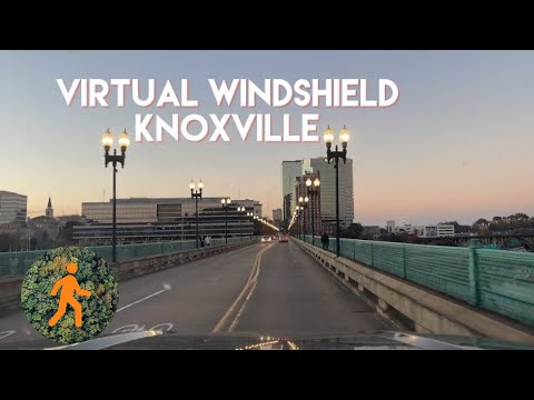 Sunset Drive - Knoxville, Tennessee - 4K dashcam virtual windshield - hands free -