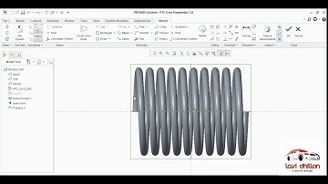 extension spring creo 3.0