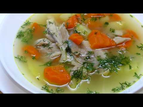 Видео рецепт Диетический суп с лапшой