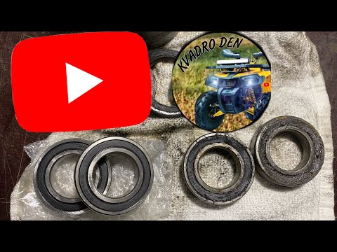 Заменил подшибники в оси квадроцикла, всего за 12 минут!