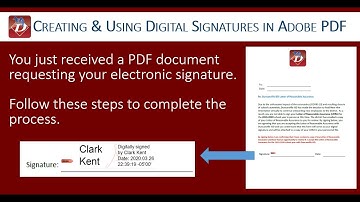 Creating Electronic Signatures in Adobe PDF Documents
