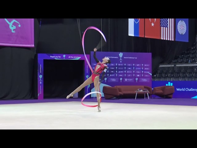 KITA Mirano JPN  RIBBON FIG Rhythmic Gymnastics World Challenge Cup CLUJ NAPOCA class=