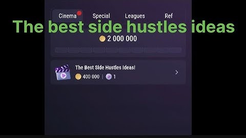 The best side hustles ideas tapswap code today the best side hustles ideas to make$1000/ month code
