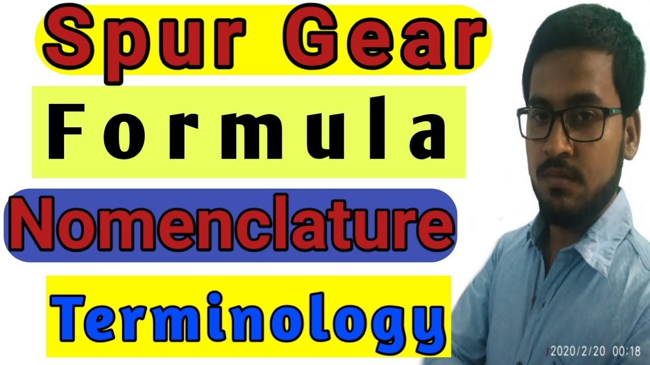 Spur Gear Terminology in hindi 2020spurgear, nomenclature YouTube