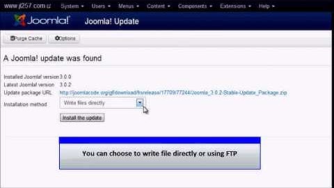 Joomla 3 0   Update Joomla