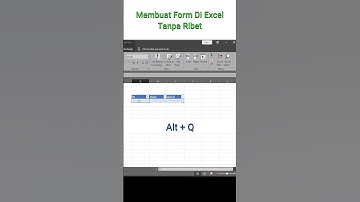 Form Input Data Di Excel #form #excel #exceltutorial #exceltricks #jagoexcel #shortsvideo