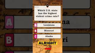 ️‍♂️ Which U.S. state has the highest violent crime rate? 🗺️🇺🇸 #Shorts #usa #america