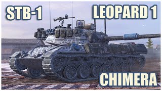 Leopard 1, STB1 & Chimera • WoT Blitz Gameplay