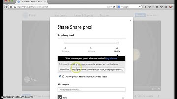 How to share the right url in Prezi