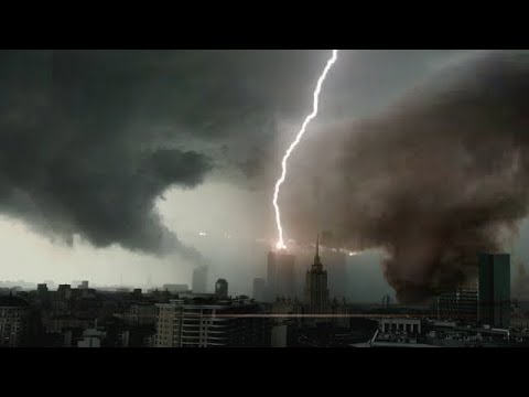 3 minutes ago! A terrible thunderstorm hits Germany