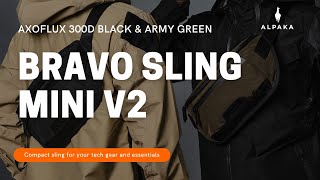 ALPAKA Bravo Sling Mini V2 - Axoflux 300D Black & Army Green