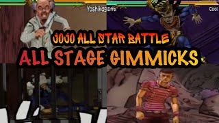 JoJo All Star Battle - All Stage Gimmicks | Все ловушки/NPC JoJo ASB