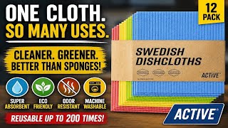 Swedish Dishcloths Review – Better Than Sponges & Paper Towels? | ACTIVE Swedish Dishcloths