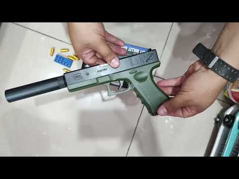 arma de brinquedo pistola lança projétil de borracha linha premium