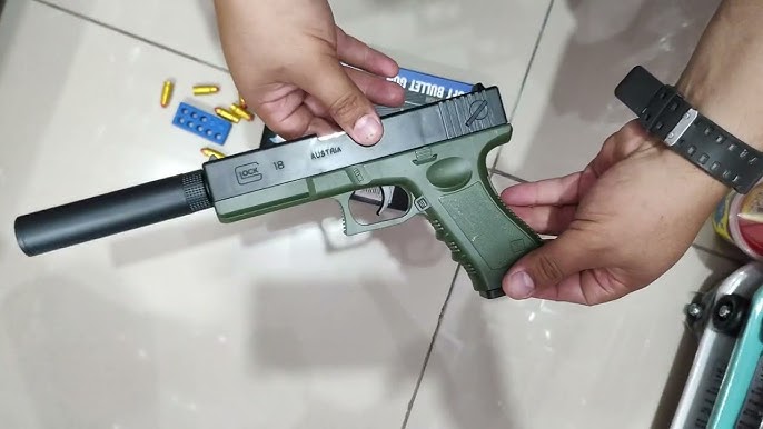 Arminha Pistola Glock lança Bolinhas de Gel Lançamento o melhor