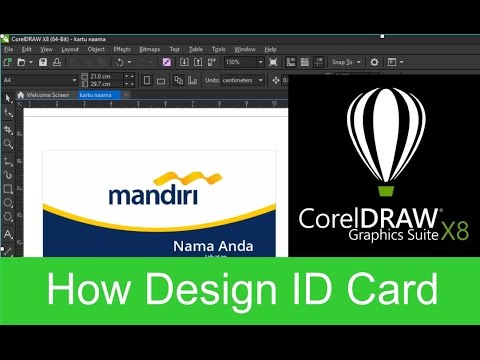 Cara Membuat Kartu Nama Corel Draw How Make Id Card Akmal Creative Youtube