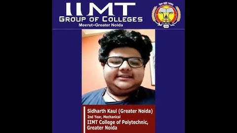 Sidharth Kaul : Mechanical Diploma Student Testimonial
