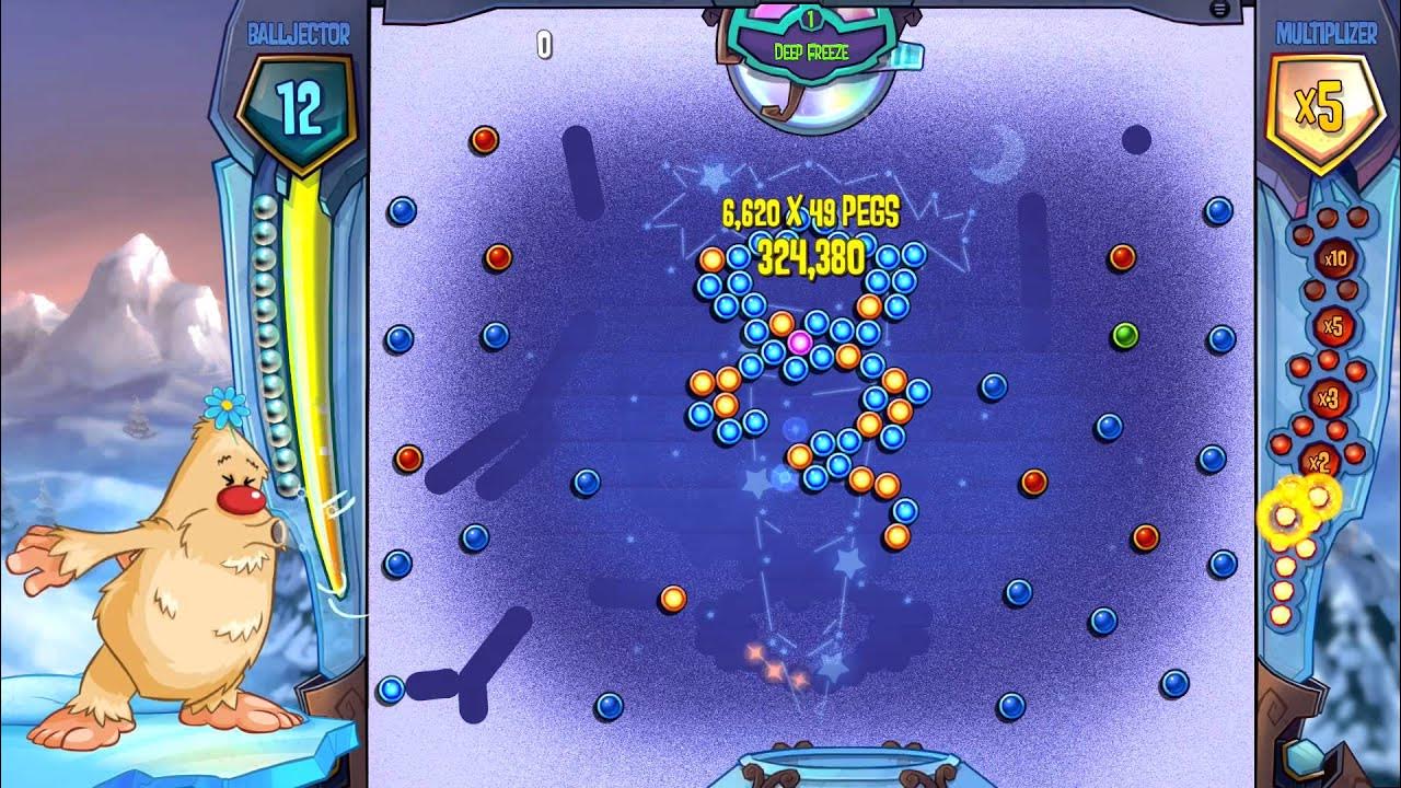 Peggle 2 World Record One Shot 102 Pegs, (Most Pegs) YouTube