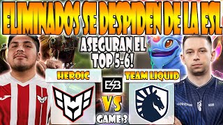 : HEROIC VS TEAM LIQUID BO3[GAME 3]ELIMINACION-K1, SCOFIELD VS NISHA-ESL ONE BIRMINGHAM 2024-DOTA- ESB