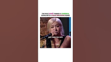 The emotions in her voice! 🥶💯 #blackpink #rosè #apt