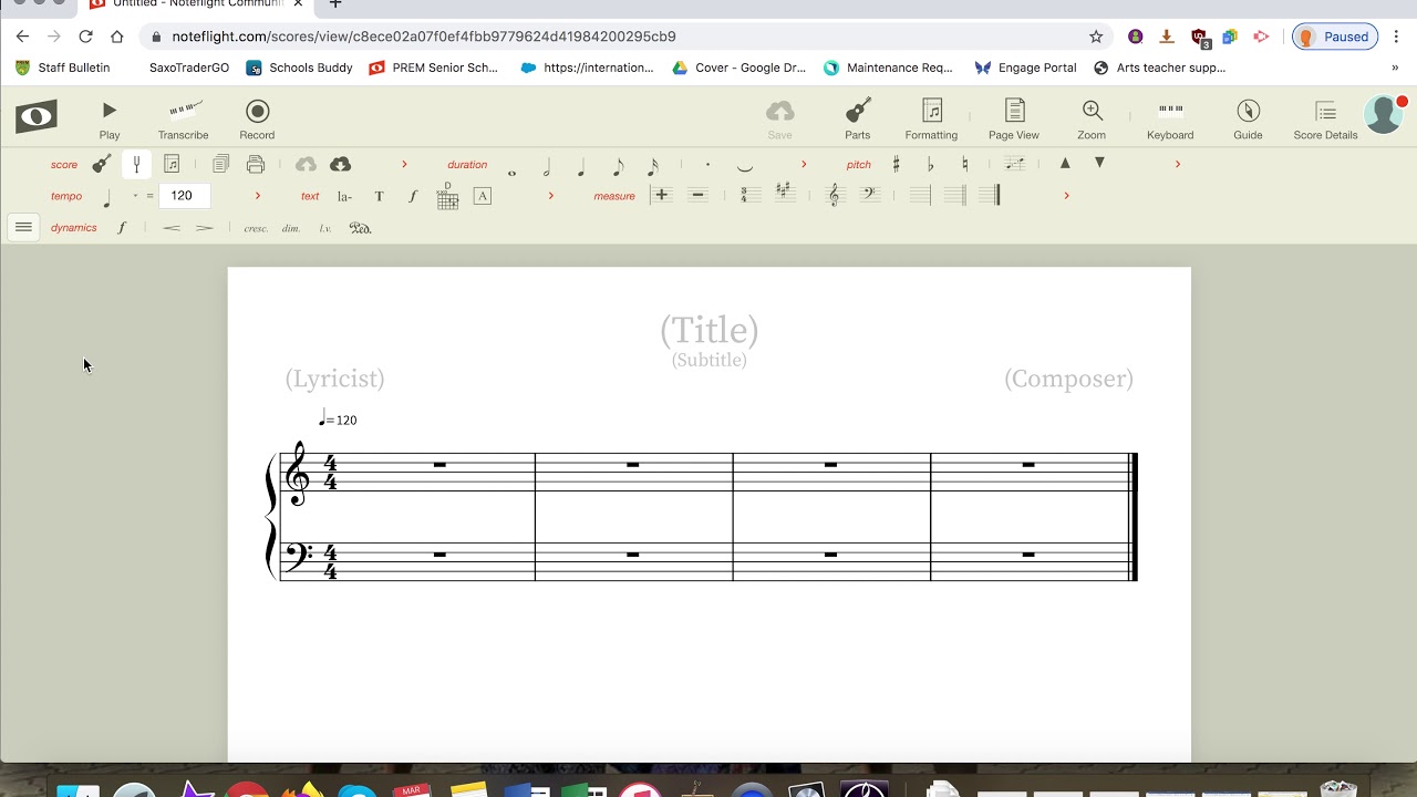 Noteflight Score Noteflight 2 Create a Score - YouTube