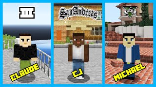 I played GTA in MINECRAFT! (GTA 3, VC, SA, IV, V) GTA Maps in Minecraft! screenshot 3