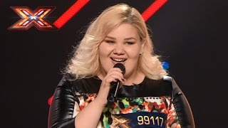 The girl fights for her place with Beyonce song Listen. X Factor 2016