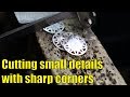 Cutting small and crisp corners with a jeweler saw